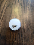 This is a 1/2" long Raptor tooth from the Hell Creek formation in Garfield County, Montana. It is in great condition with no significant repair or restoration L-1/2" W-1/4" Anterior-0%